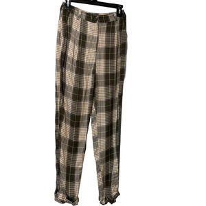 TopShop NWT Plaid Viscose Pants Size US 4